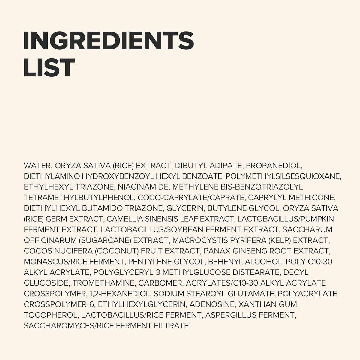 Rice + Probiotics (SPF50+ PA++++) 200g