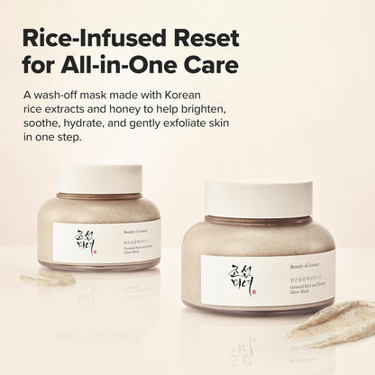 Ground Rice + Honey Glow Mask for Radiant Skin