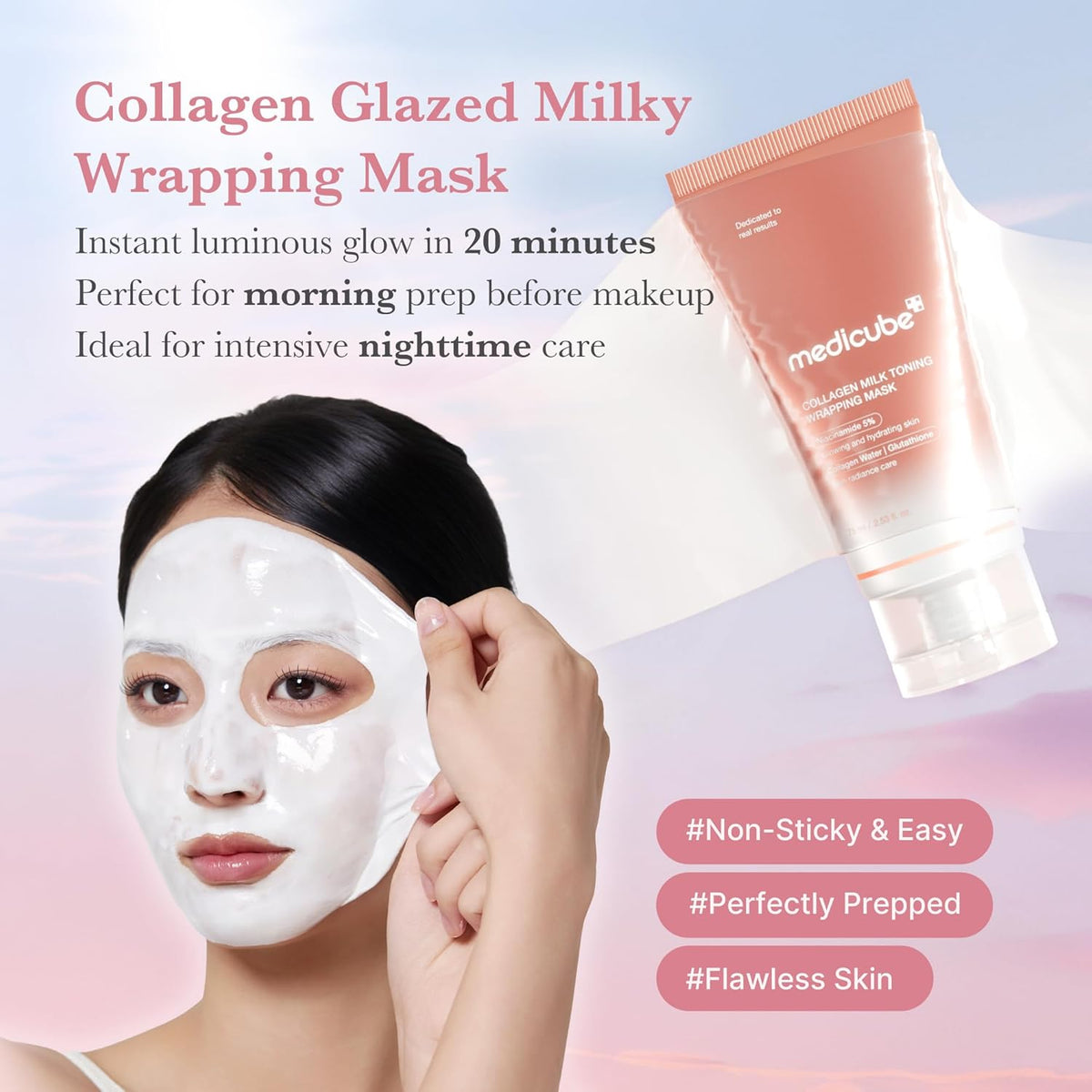 Medicube Collagen Milky Glow Daytime Wrapping Mask 75ml
