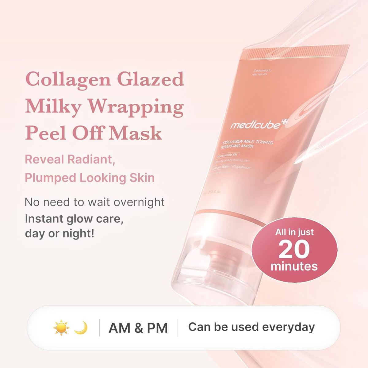 Medicube Collagen Milky Glow Daytime Wrapping Mask 75ml