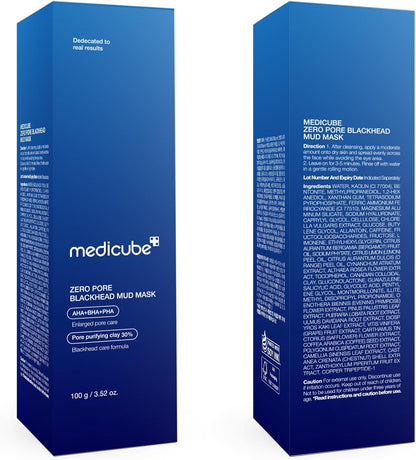Medicube zero pore blackhead mud facial mask 100g